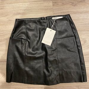 NWT Faux Leather Skirt. Size S.